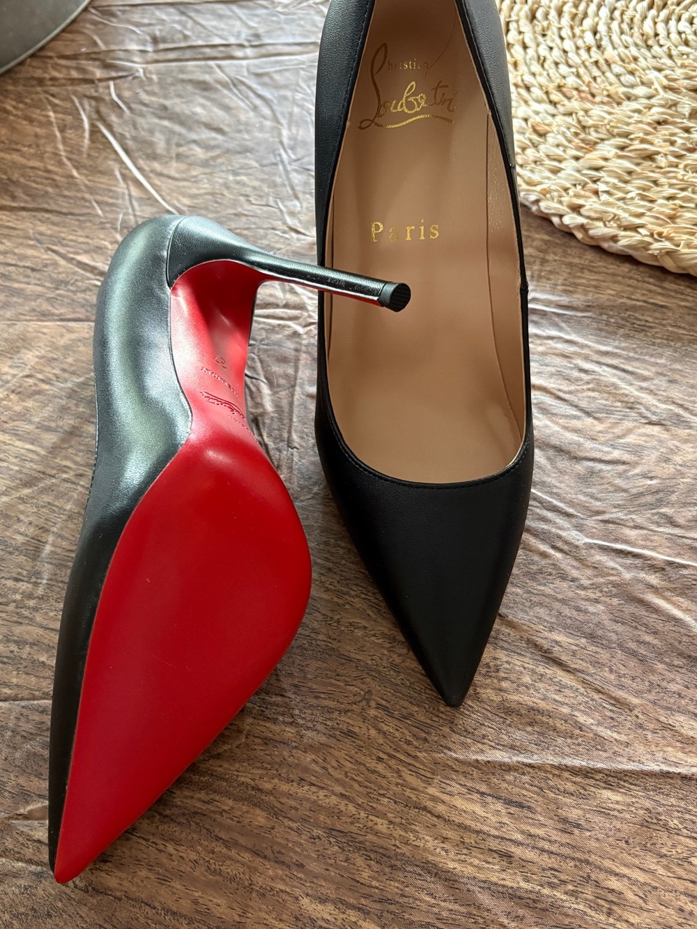 Christian Louboutin Black Pumps with Red Sole- unsure if authentic